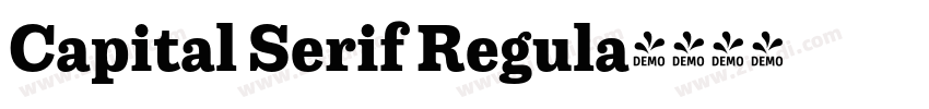 Capital Serif Regula字体转换
